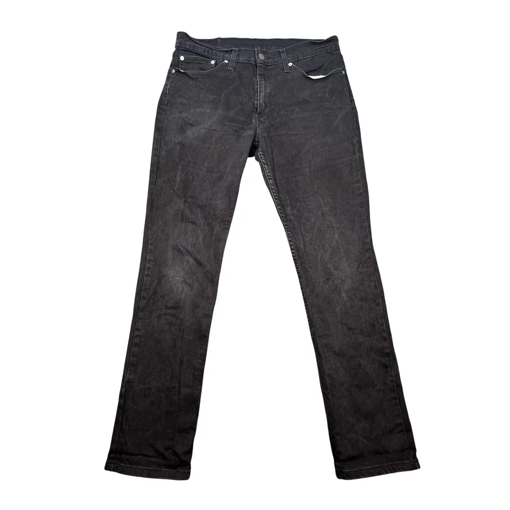 Levi's Black 511 Slim Fit WaterLess Straight Leg Jeans Mens Size 34x32